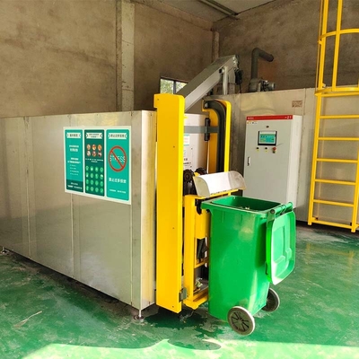 Centra handlowe 2ton / dzień Komercyjna maszyna do kompostowania Sprzęt do rozdrabniania odpadów biomedycznych