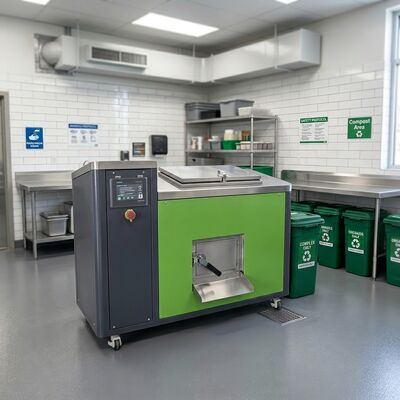 Togo 80KG/D Komercyjny Rozdrabniacz Odpadów Spożywczych z W pełni Automatycznym Sterowaniem PLC do Fermentacji i Dezodoryzacji